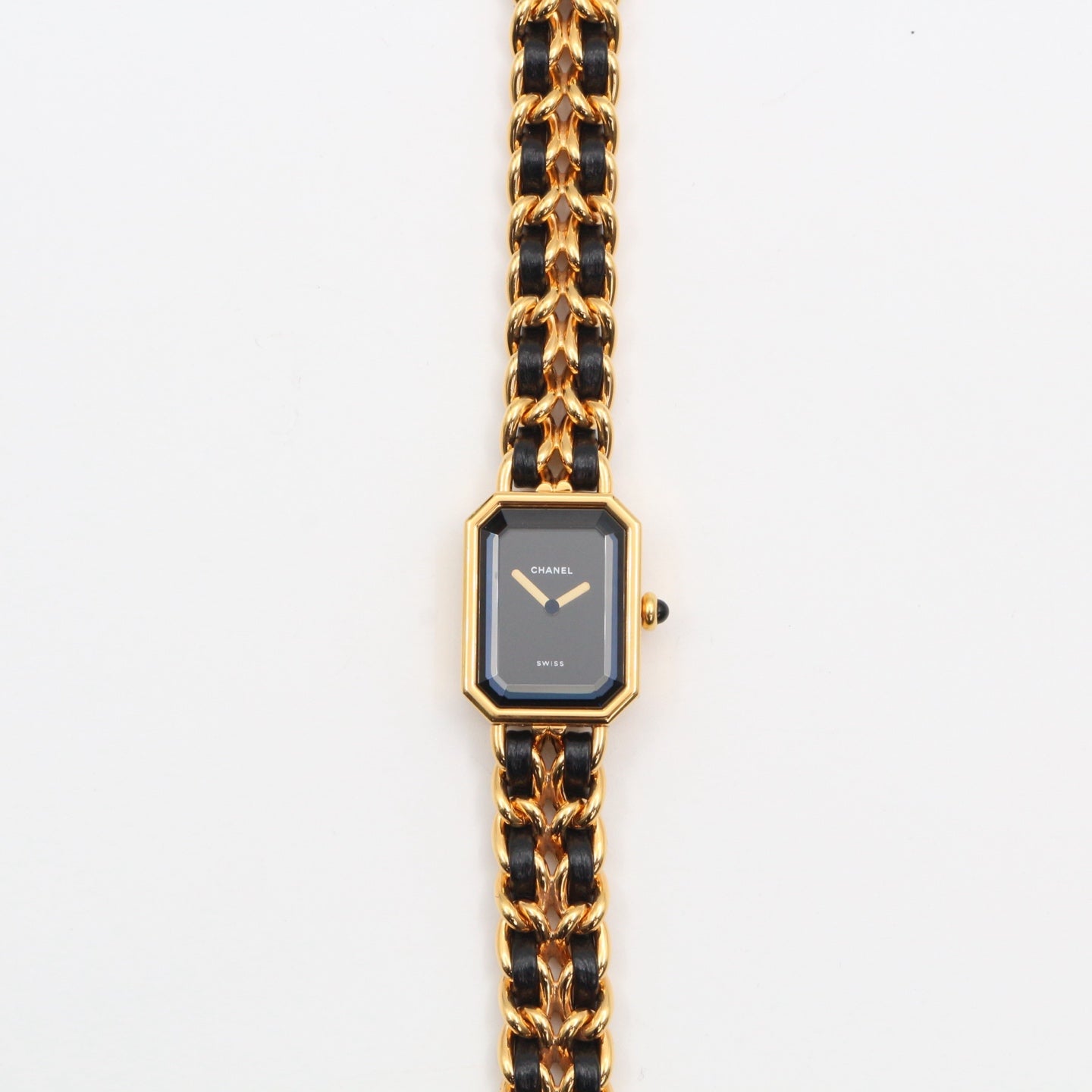 Chanel Première Black and Gold M Size Watch [Used]
