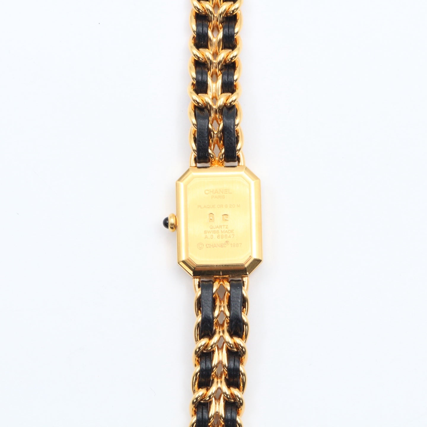 Chanel Première Black and Gold M Size Watch [Used]