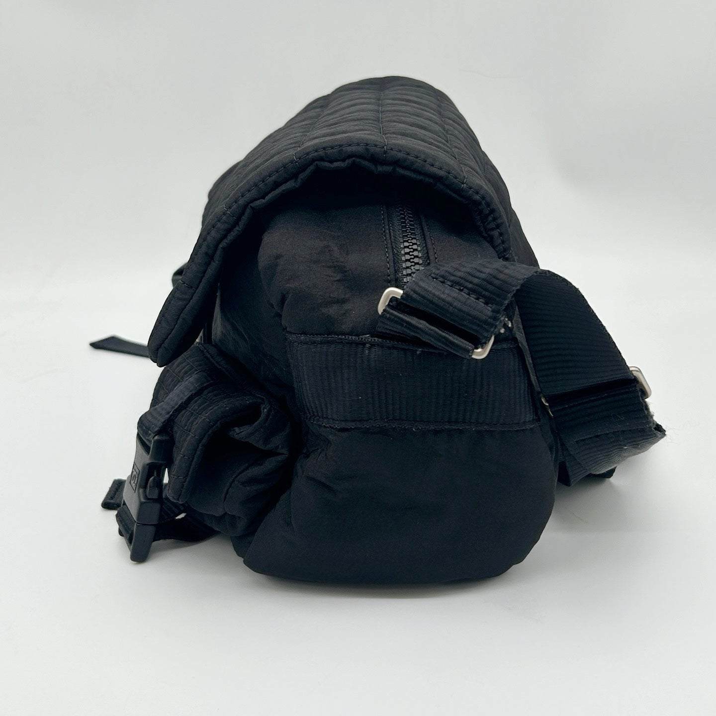Chanel Black Nylon Sports Line Messenger Bag [Used]
