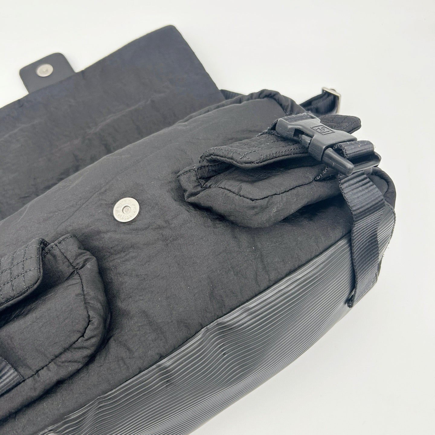 Chanel Black Nylon Sports Line Messenger Bag [Used]