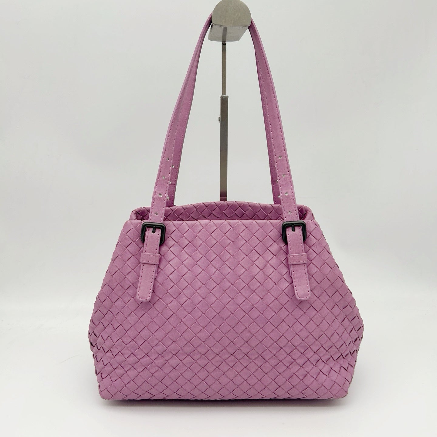 Bottega Veneta Purple Intrecciato Shoulder Tote Bag [Used]