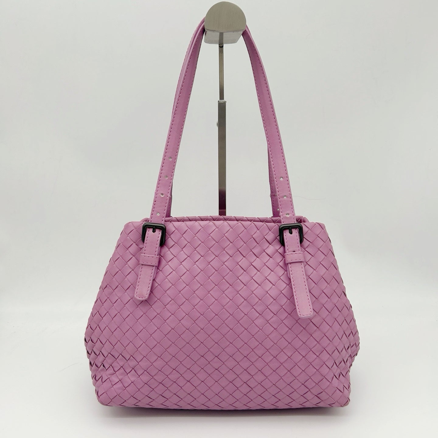 Bottega Veneta Purple Intrecciato Shoulder Tote Bag [Used]