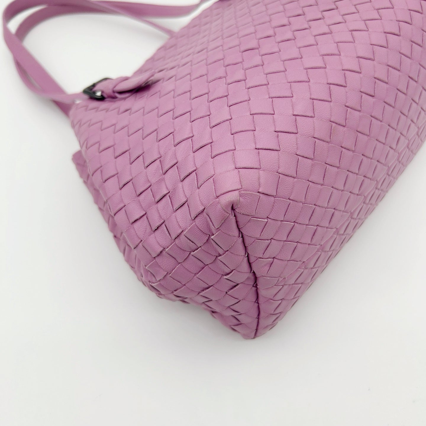 Bottega Veneta Purple Intrecciato Shoulder Tote Bag [Used]