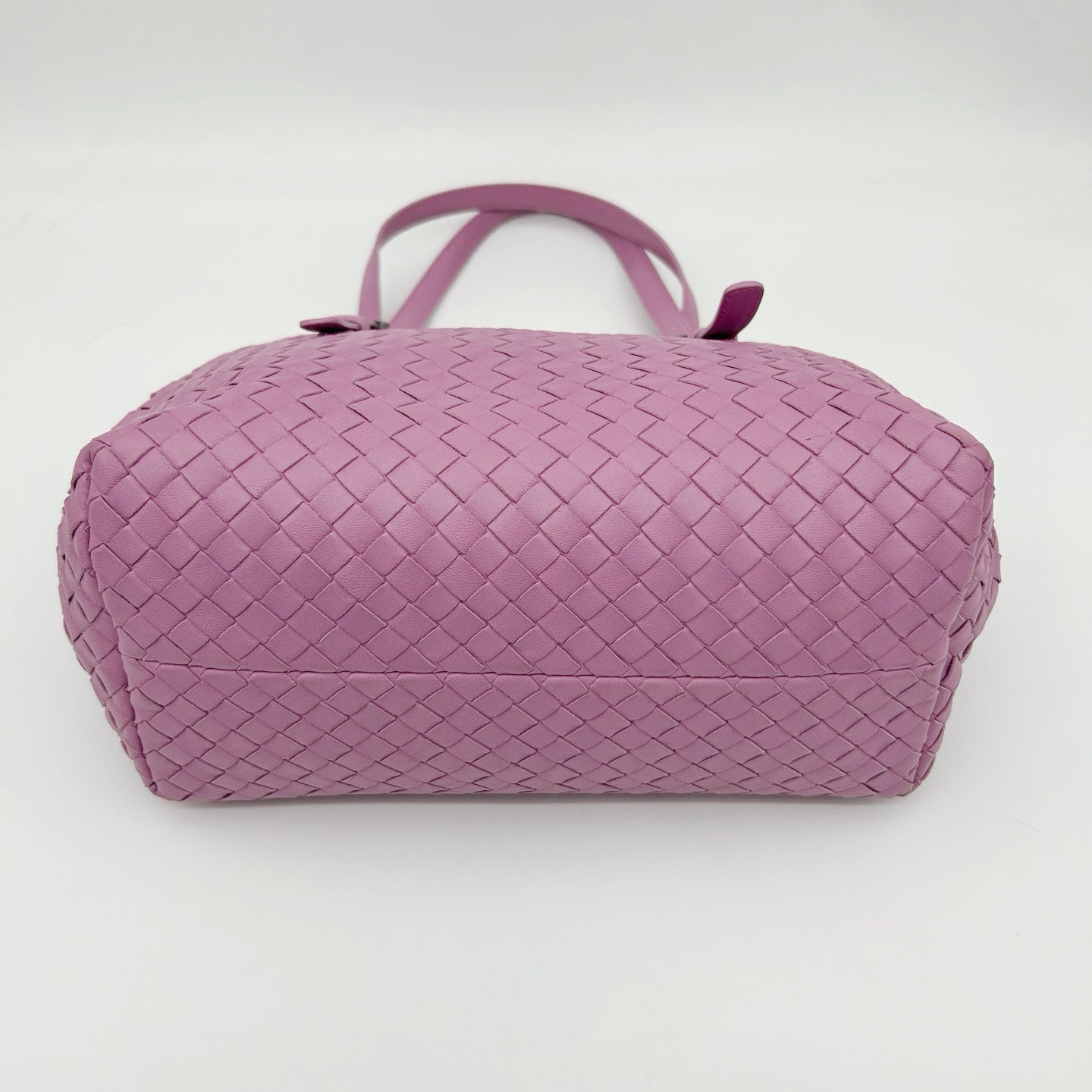 Bottega Veneta Purple Intrecciato Shoulder Tote Bag [Used]