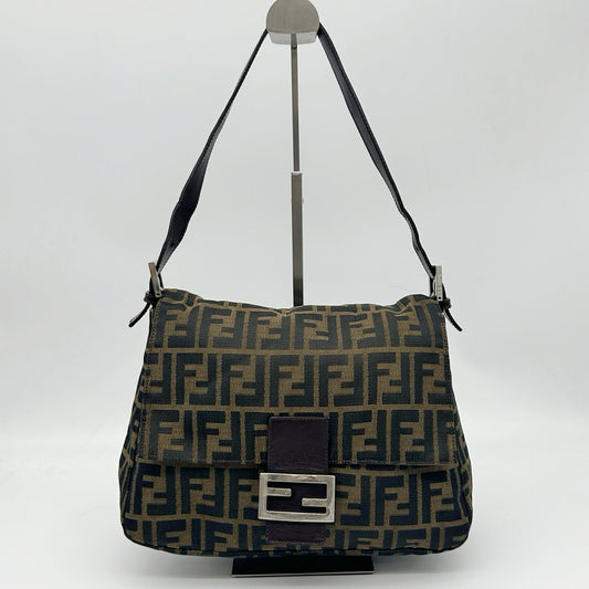 Fendi Brown Zucca Baguette Shoulder Bag [Used]