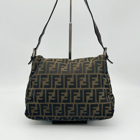 Fendi Brown Zucca Baguette Shoulder Bag [Used]