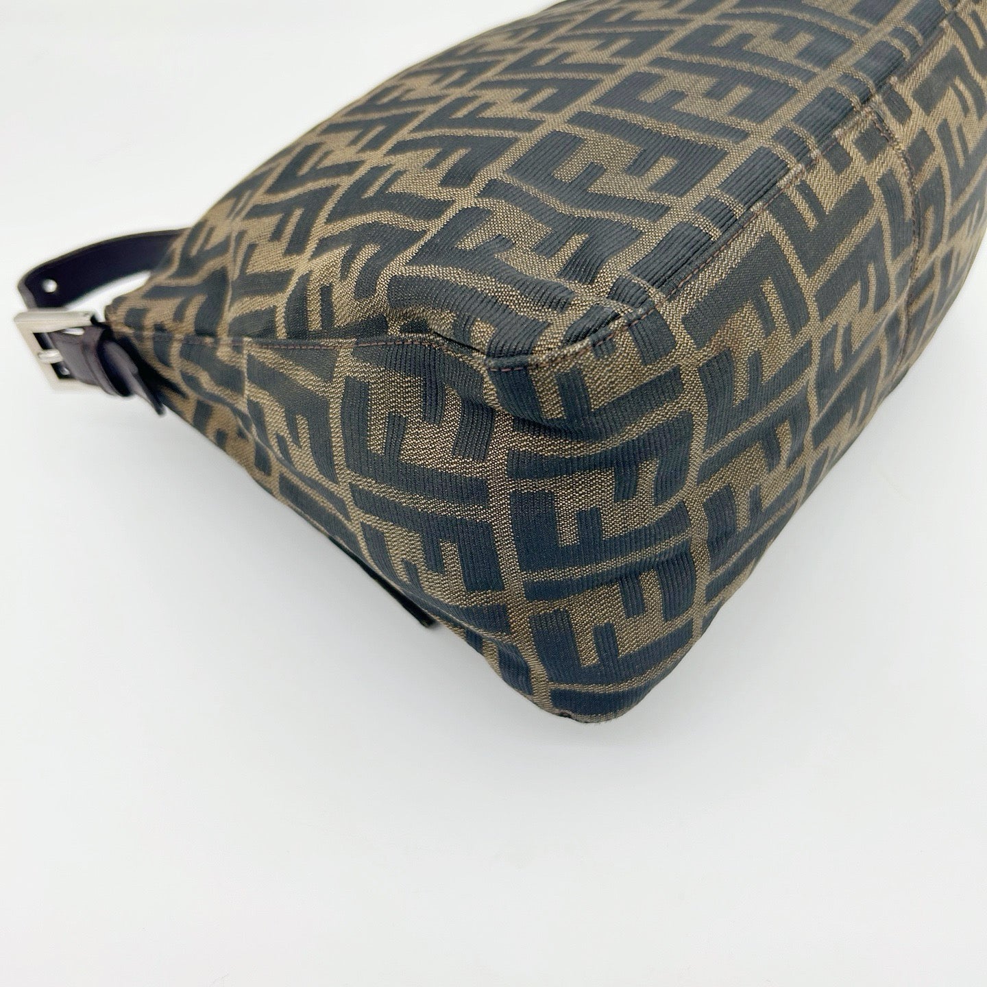 Fendi Brown Zucca Baguette Shoulder Bag [Used]