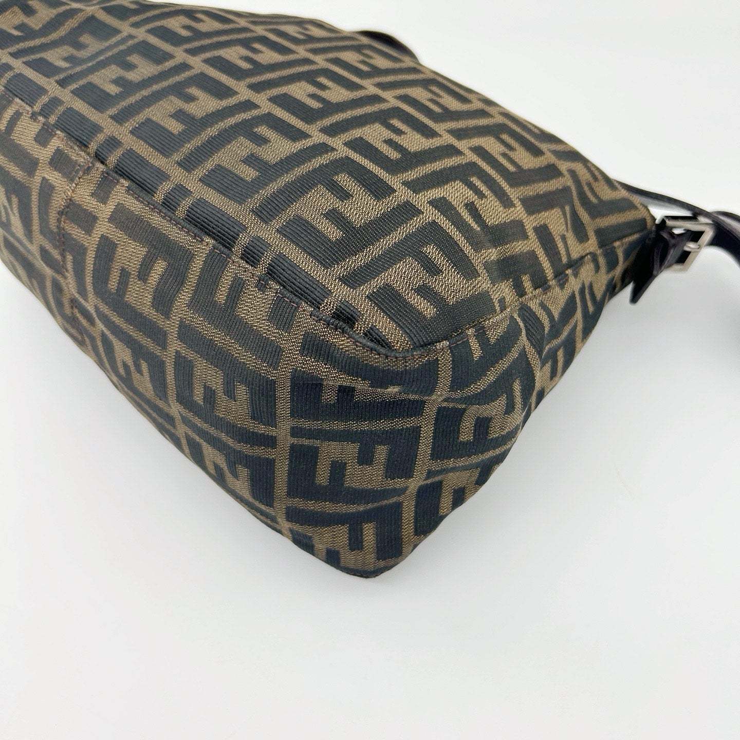 Fendi Brown Zucca Baguette Shoulder Bag [Used]