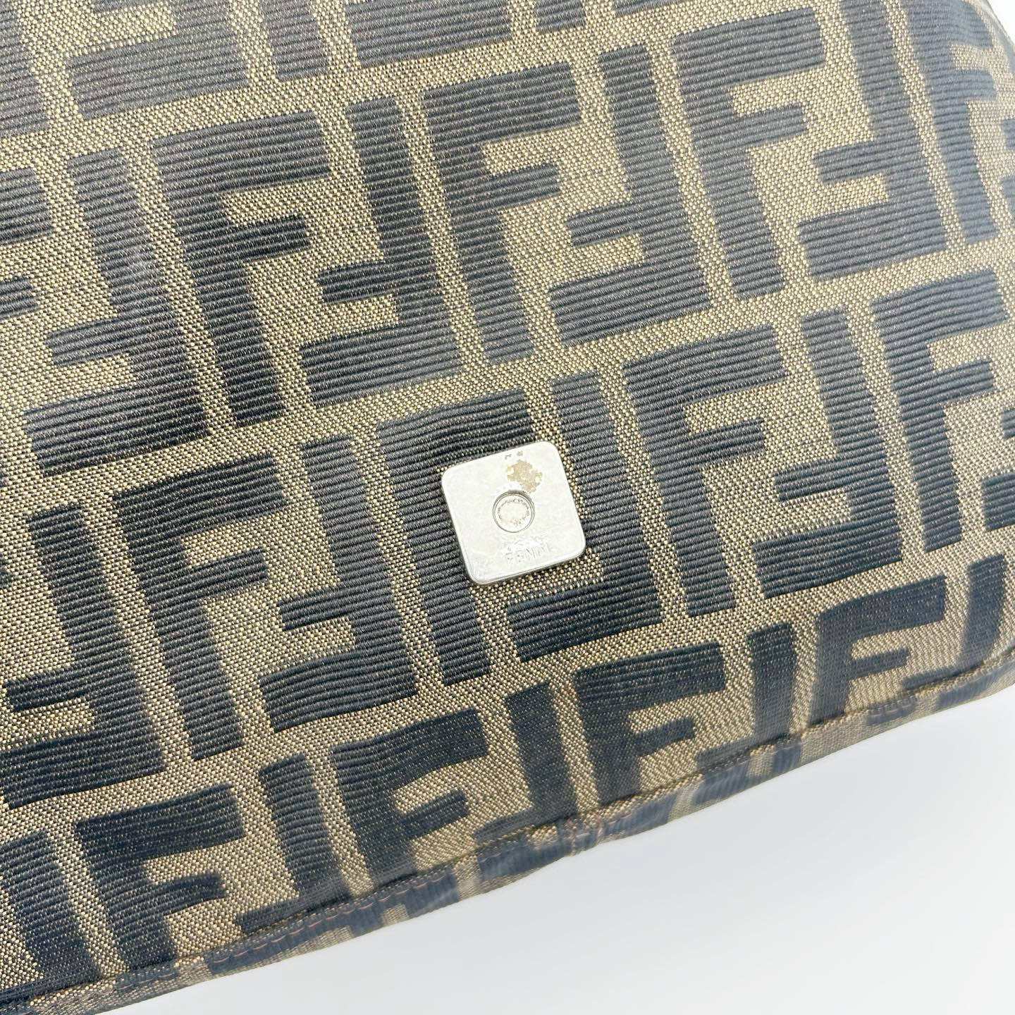 Fendi Brown Zucca Baguette Shoulder Bag [Used]