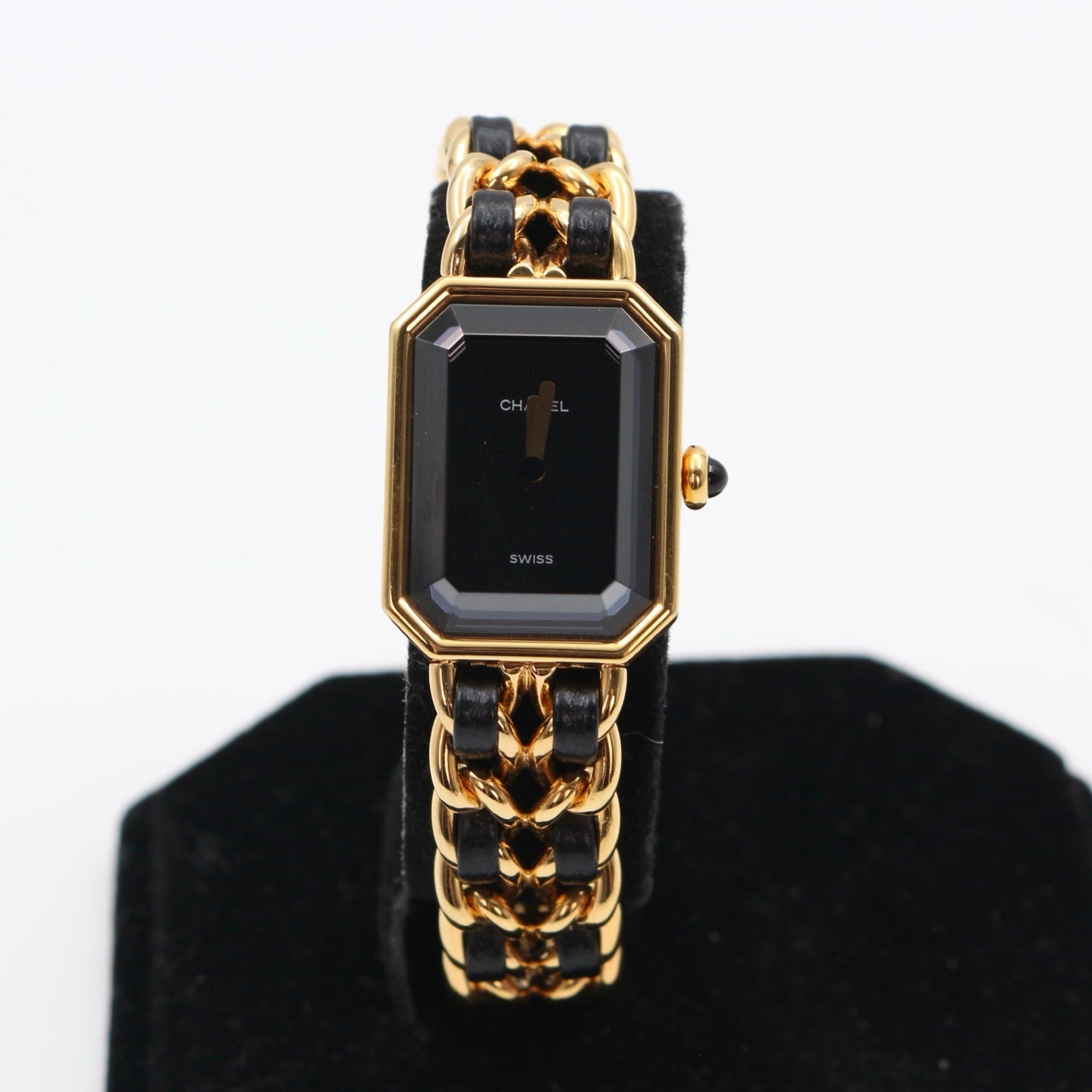 Chanel Première Black and Gold L Size Watch [Used]