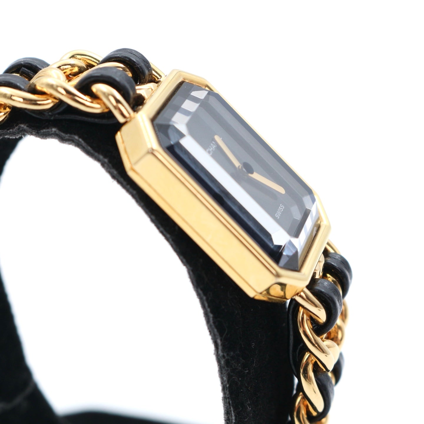 Chanel Première Black and Gold L Size Watch [Used]