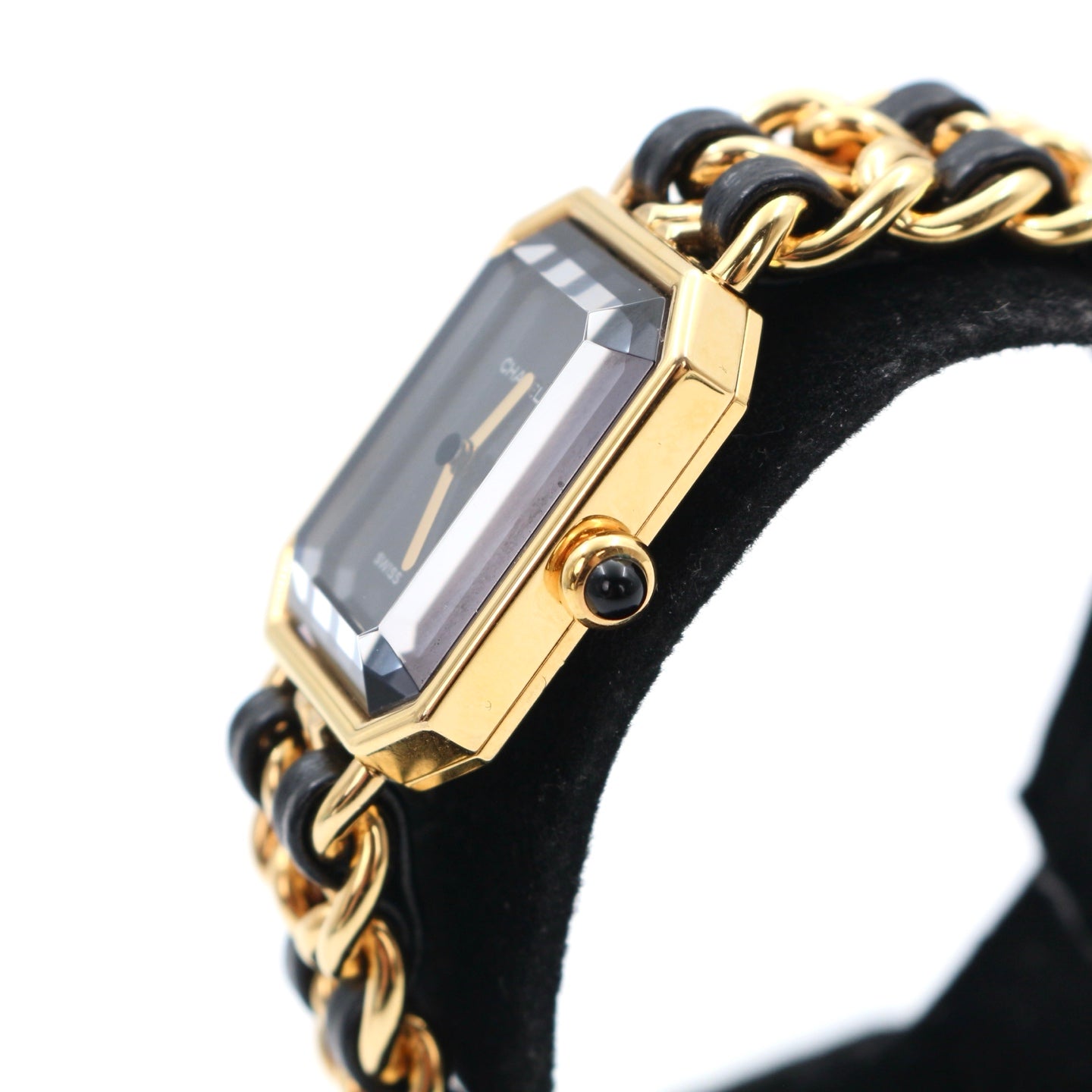 Chanel Première Black and Gold L Size Watch [Used]