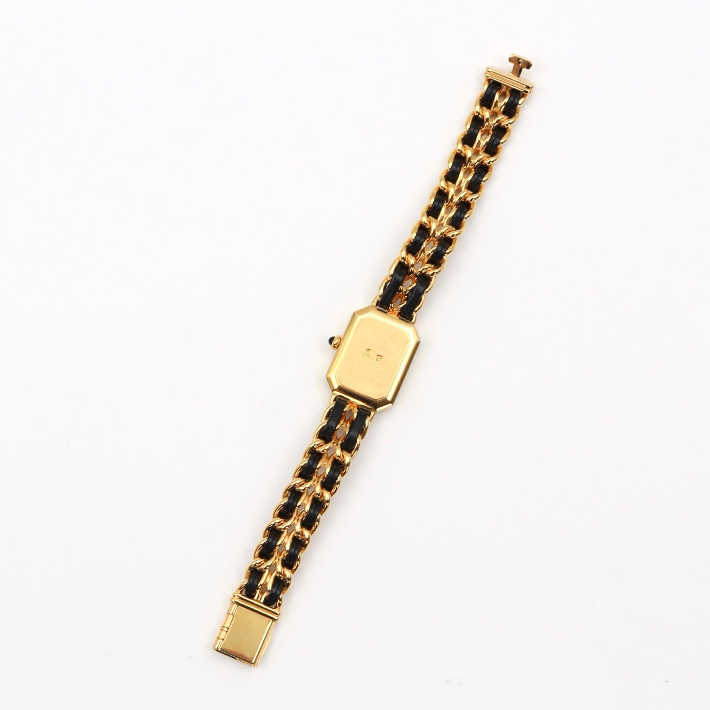 Chanel Première Black and Gold L Size Watch [Used]