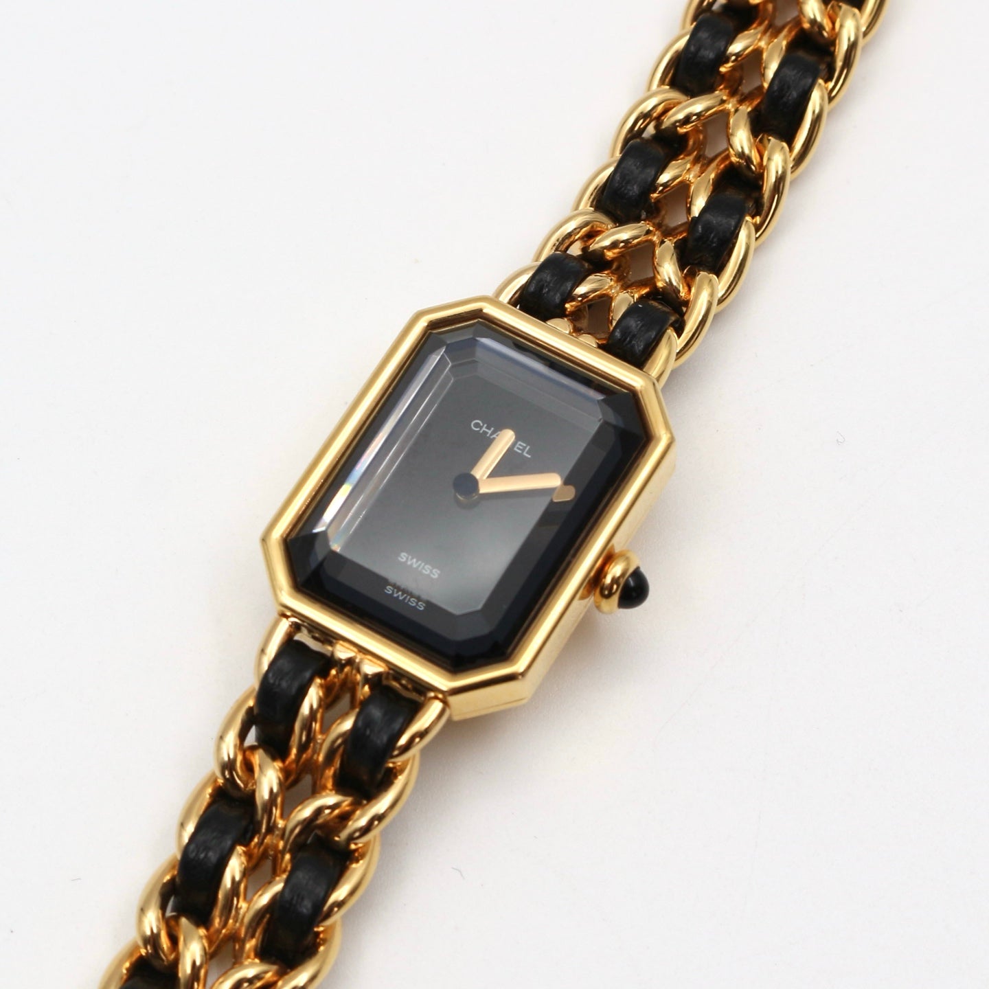 Chanel Première Black and Gold L Size Watch [Used]