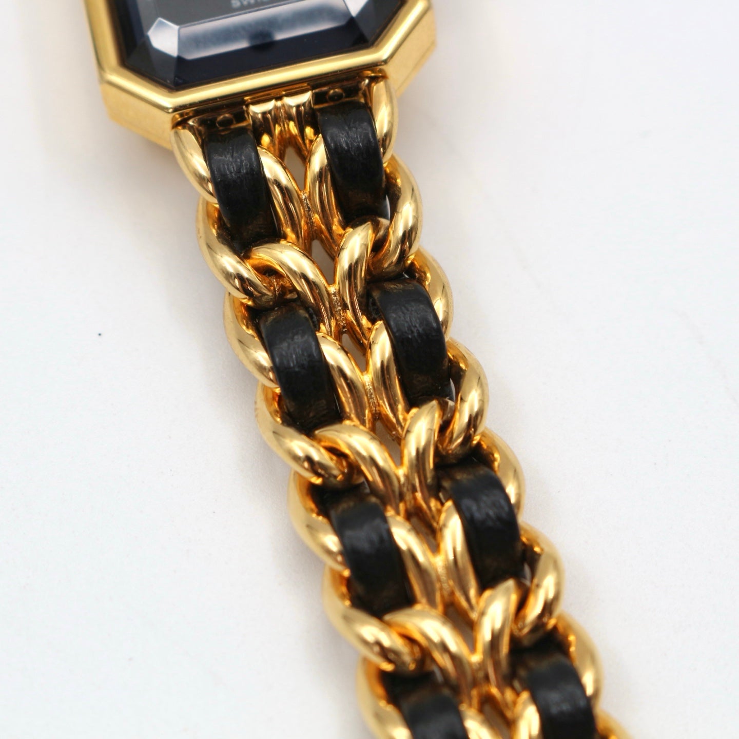Chanel Première Black and Gold L Size Watch [Used]
