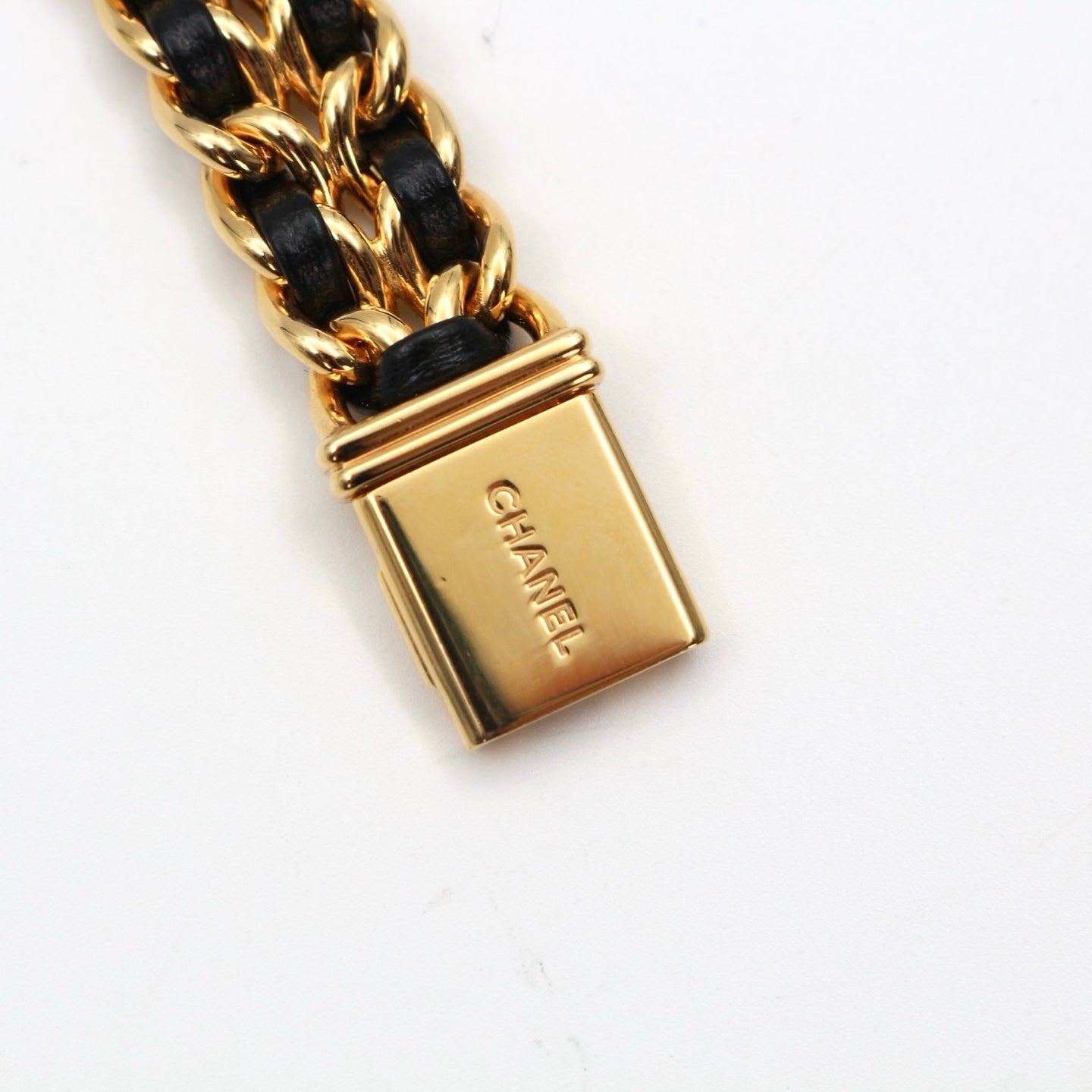Chanel Première Black and Gold L Size Watch [Used]