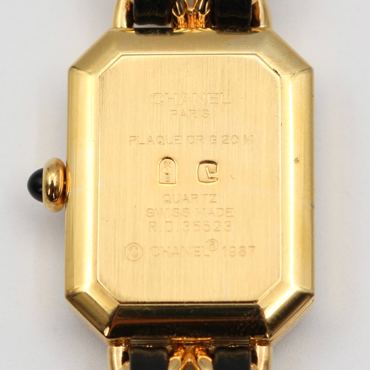 Chanel Première Black and Gold L Size Watch [Used]