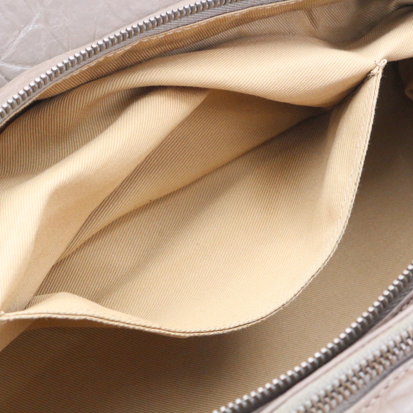 Chanel Beige Waxed Calfskin Braided Bowler Bag [Used]