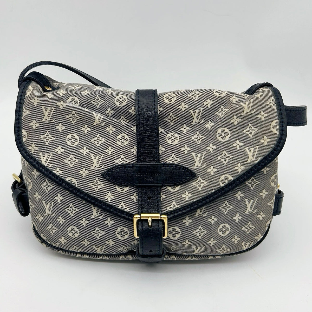 Louis Vuitton Mini Lin Monogram Blue Shoulder Bag [Used]