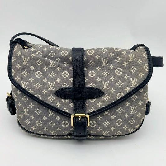 Louis Vuitton Mini Lin Monogram Blue Shoulder Bag [Used]