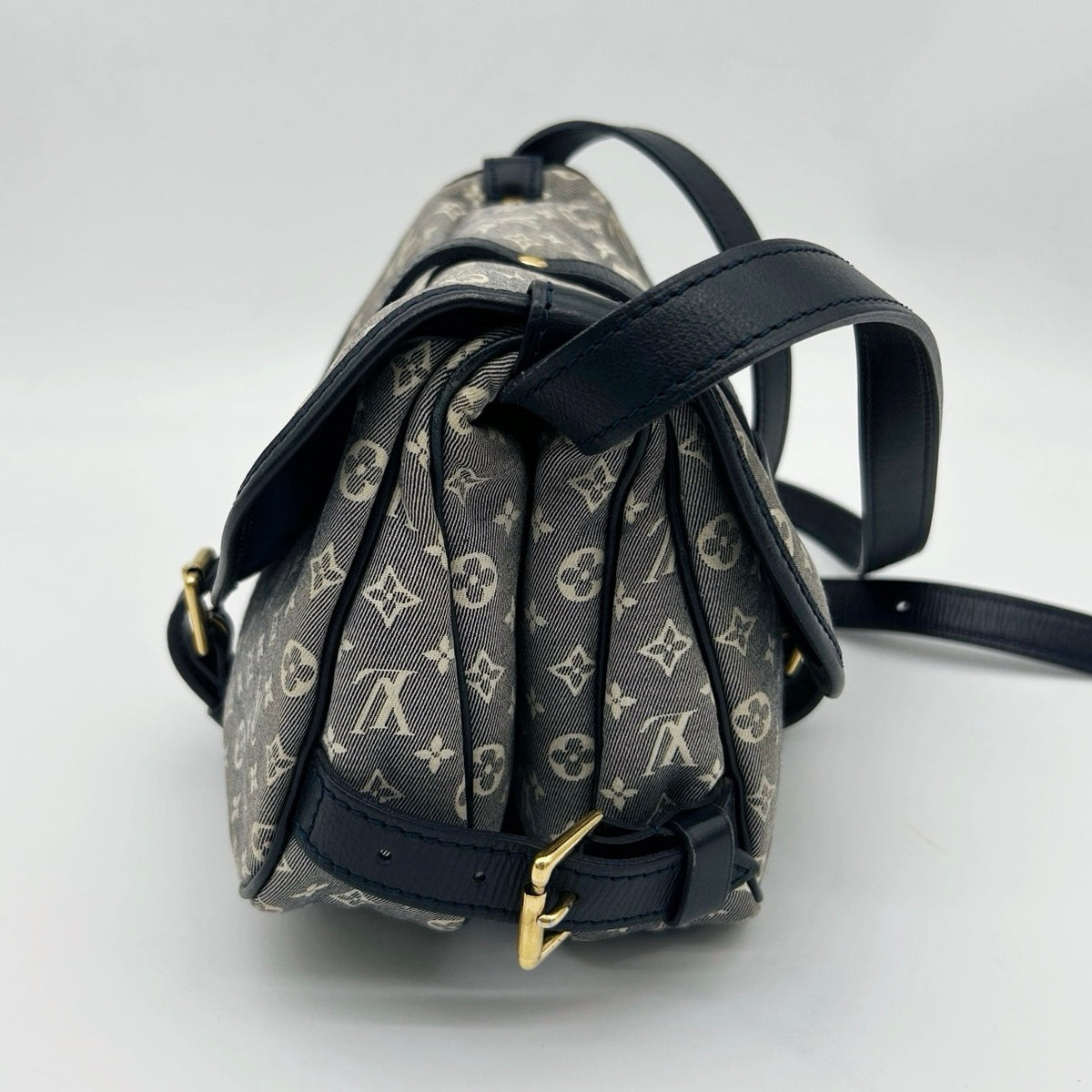 Louis Vuitton Mini Lin Monogram Blue Shoulder Bag [Used]