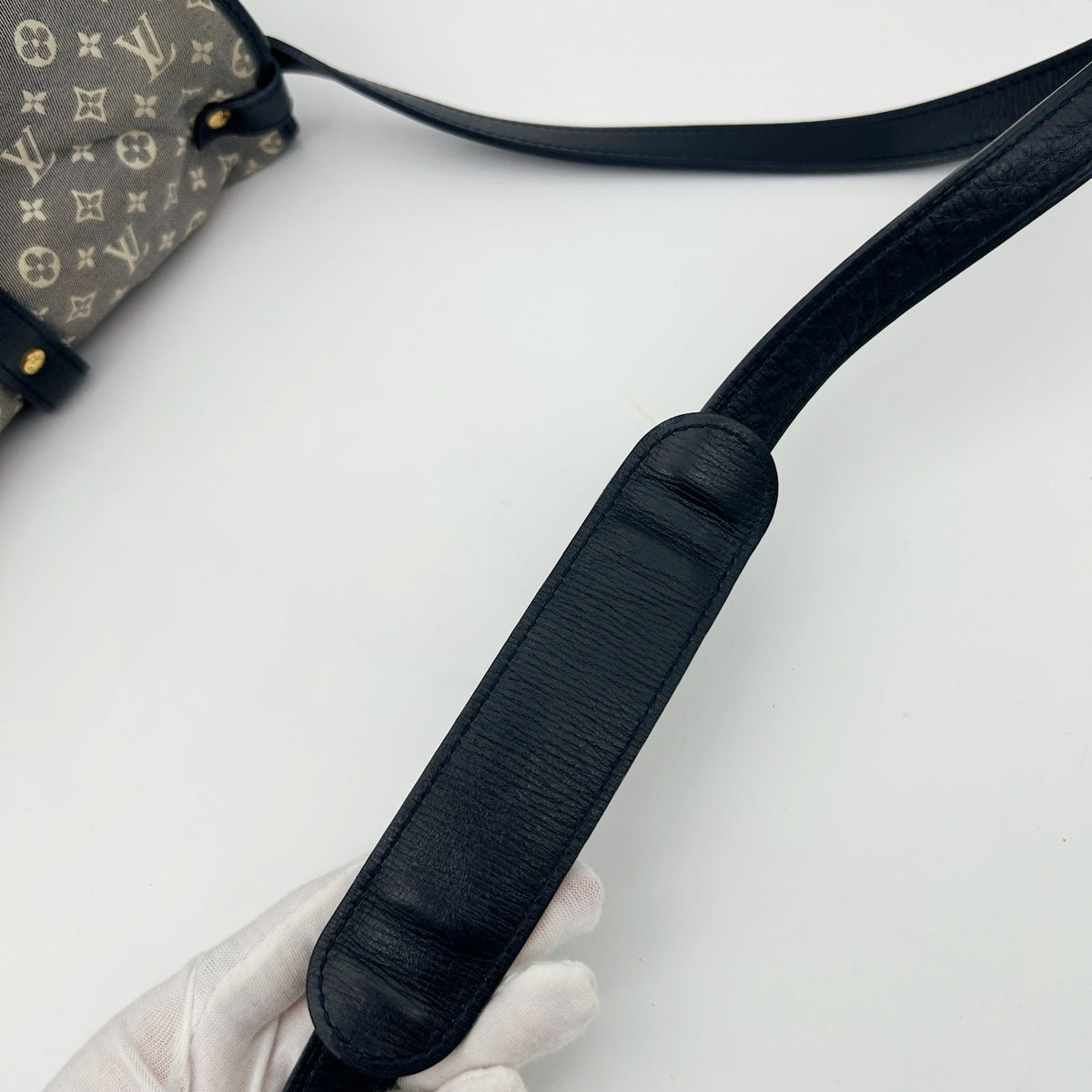 Louis Vuitton Mini Lin Monogram Blue Shoulder Bag [Used]
