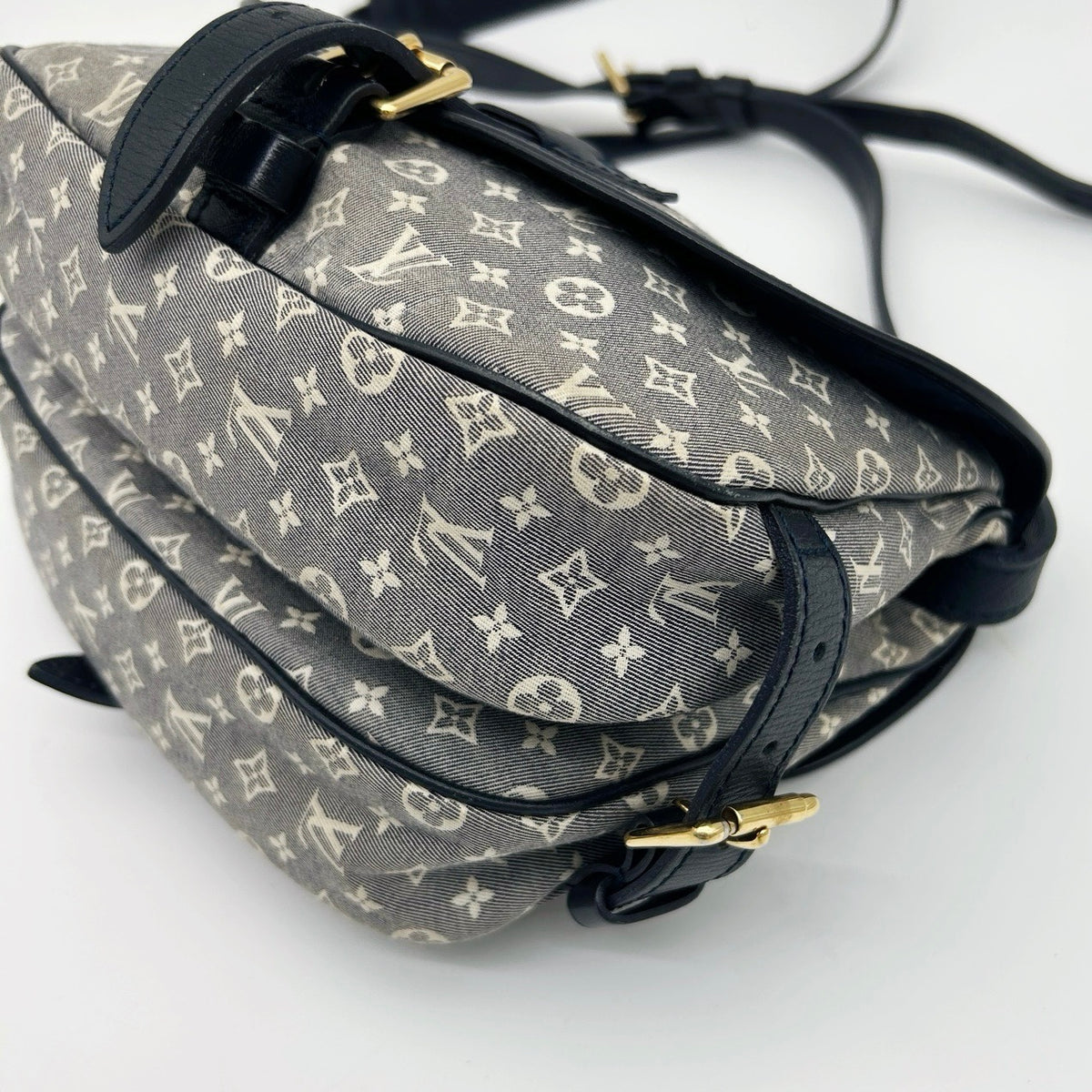 Louis Vuitton Mini Lin Monogram Blue Shoulder Bag [Used]