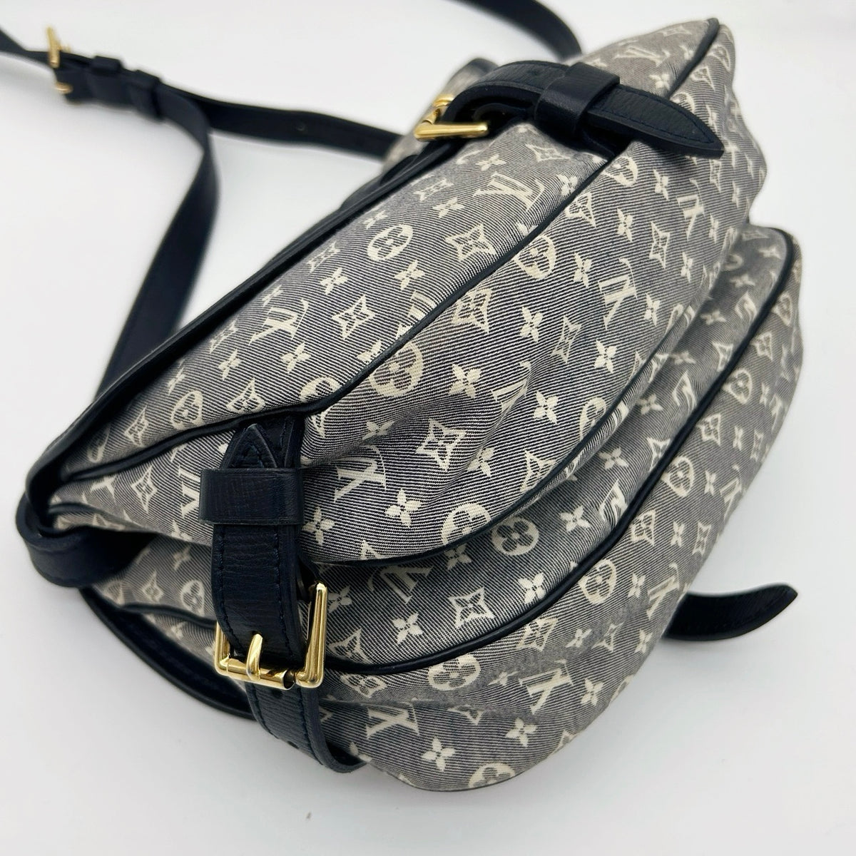Louis Vuitton Mini Lin Monogram Blue Shoulder Bag [Used]