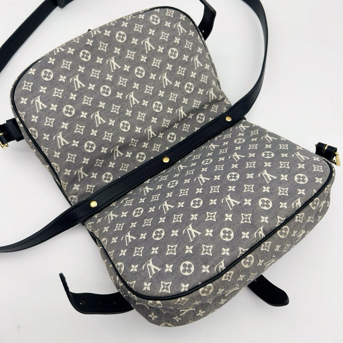 Louis Vuitton Mini Lin Monogram Blue Shoulder Bag [Used]