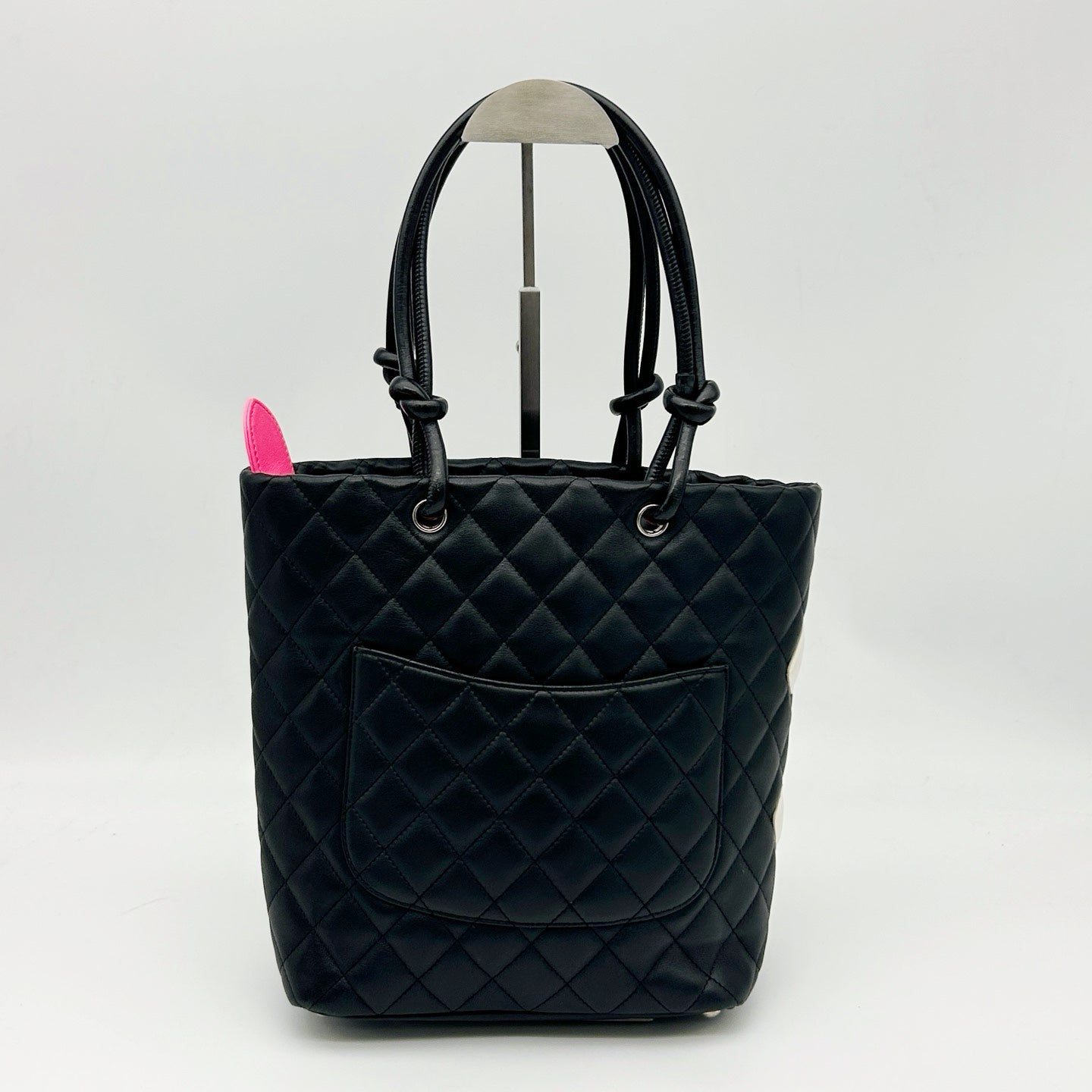 Chanel Cambon Ligne Medium Tote Bag Black White [Used]