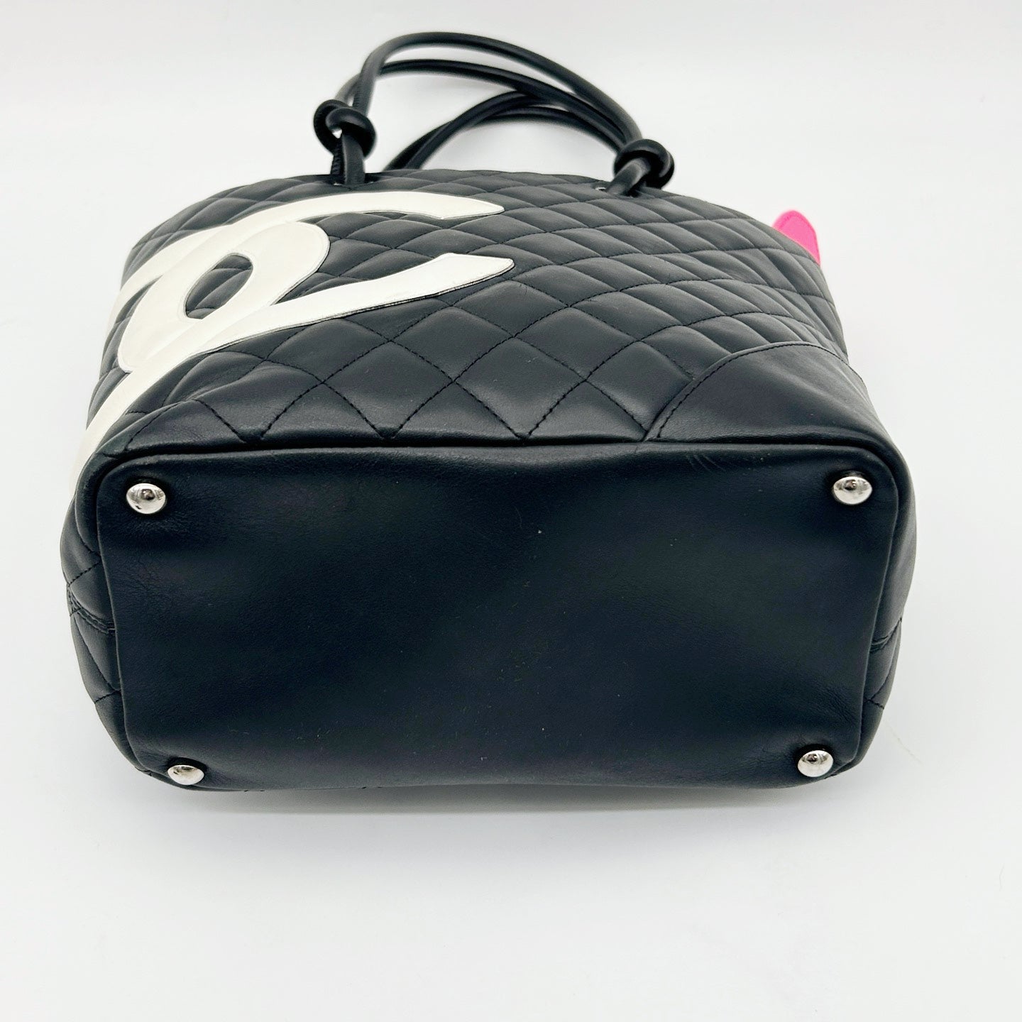 Chanel Cambon Ligne Medium Tote Bag Black White [Used]