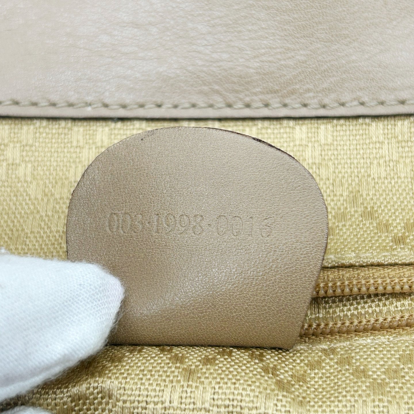 Gucci Bamboo Leather Backpack Beige Large [Used]