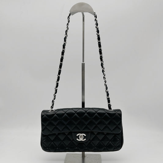 Chanel Quilted Lambskin CF Shoulder Bag Black [Used]