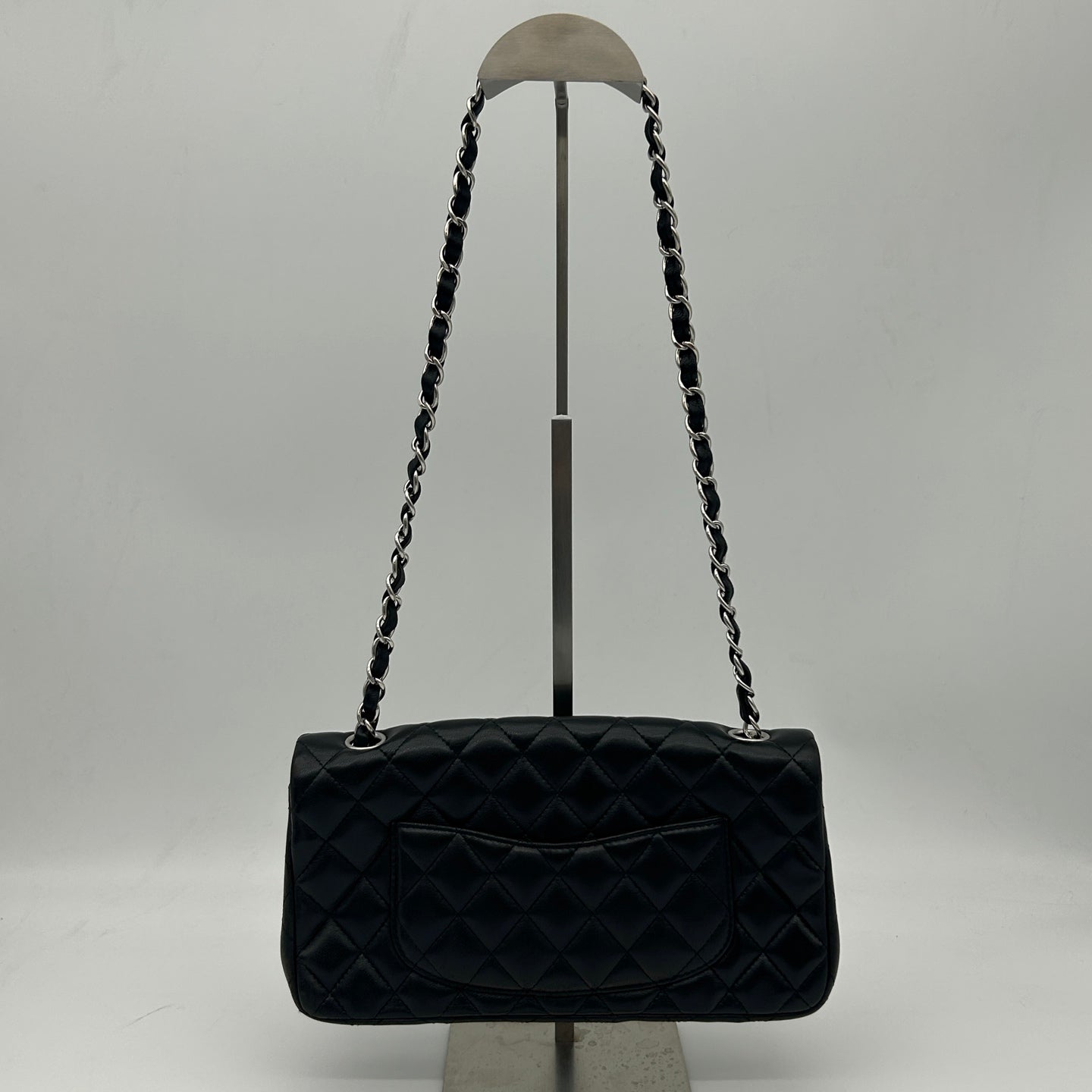 Chanel Quilted Lambskin CF Shoulder Bag Black [Used]