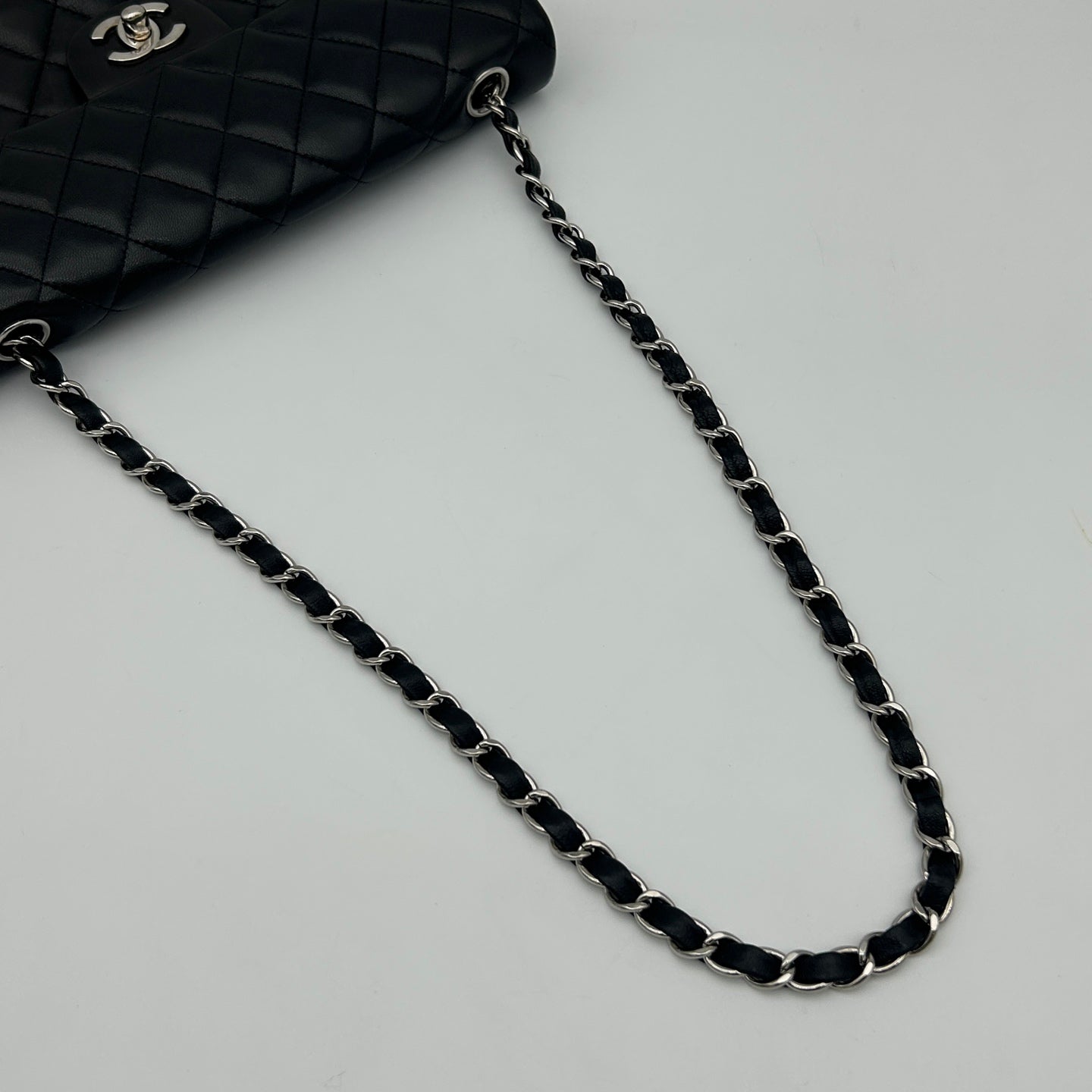 Chanel Quilted Lambskin CF Shoulder Bag Black [Used]