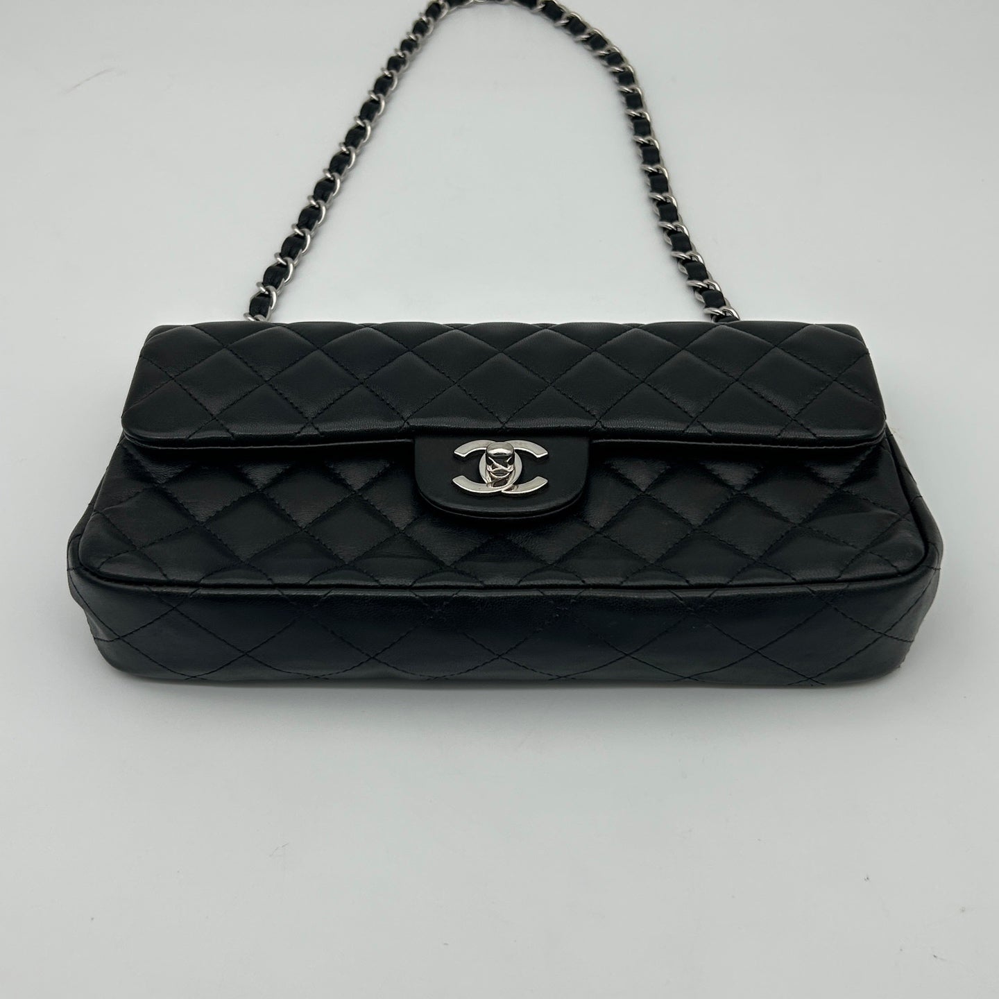 Chanel Quilted Lambskin CF Shoulder Bag Black [Used]