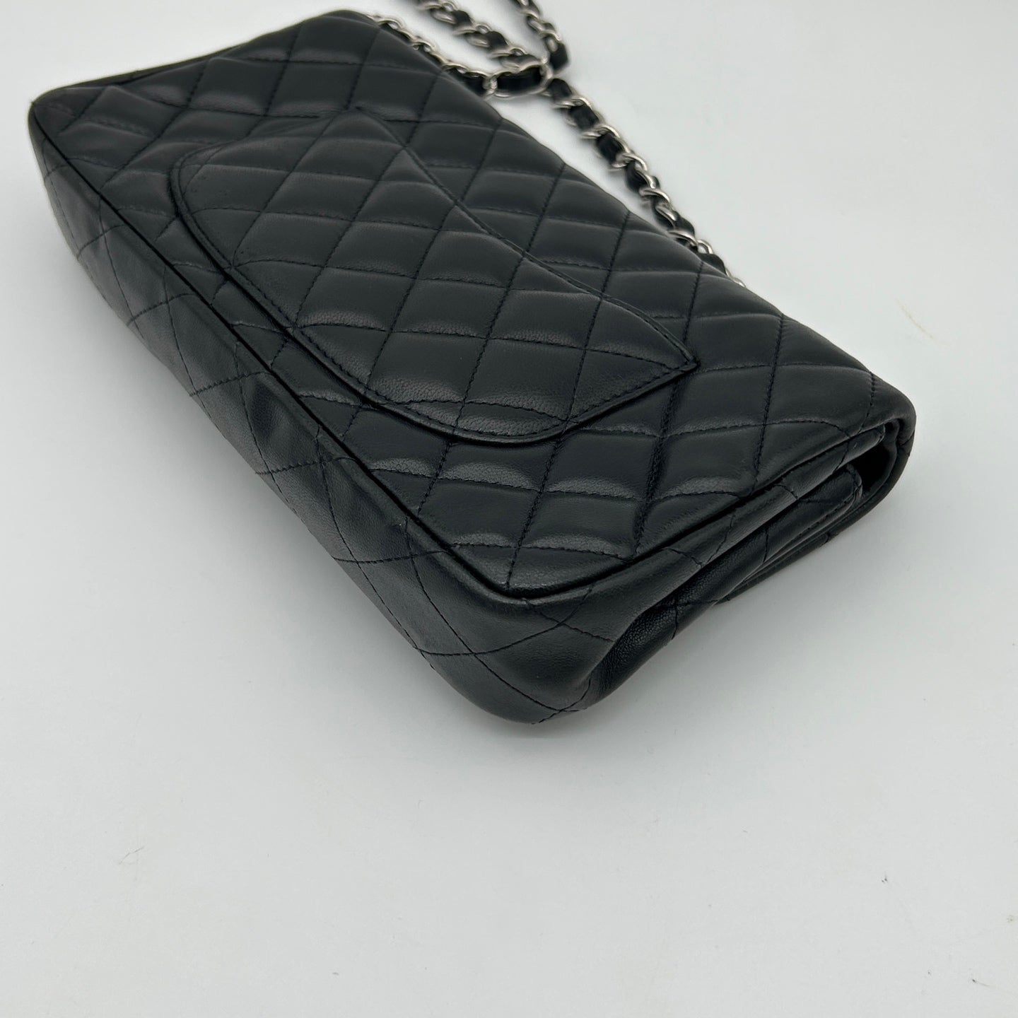Chanel Quilted Lambskin CF Shoulder Bag Black [Used]