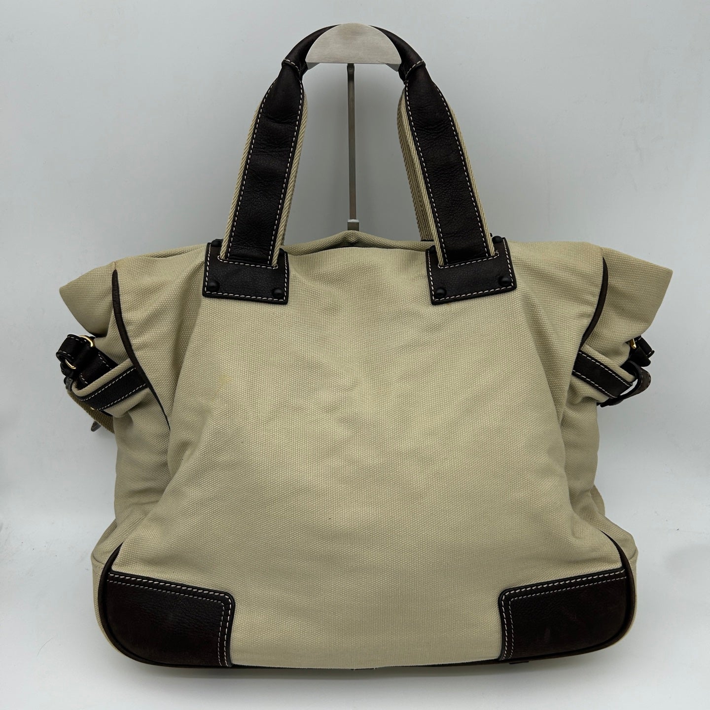 Loewe Anagram Canvas 2-Way Tote Bag Beige / Brown [Used]