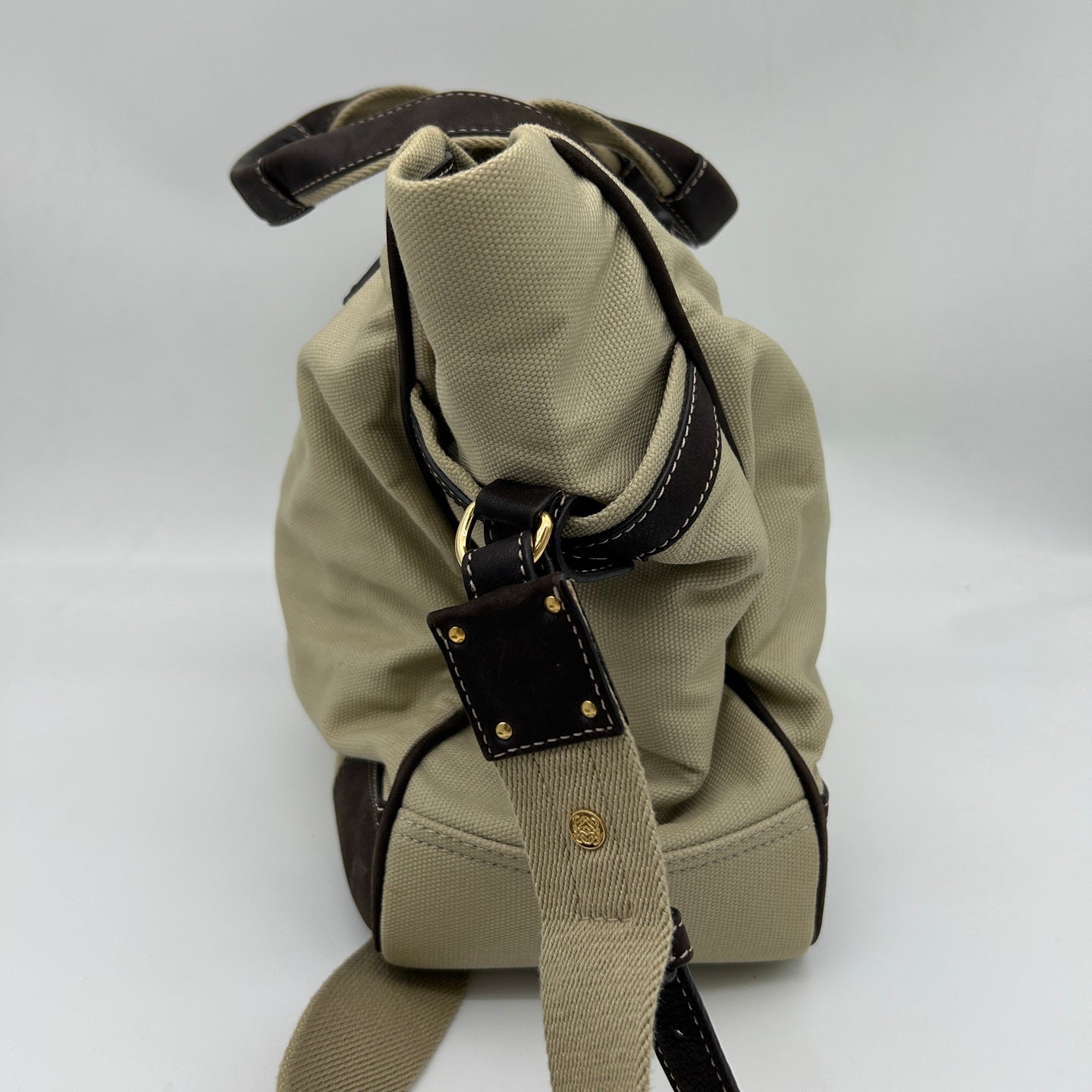 Loewe Anagram Canvas 2-Way Tote Bag Beige / Brown [Used]