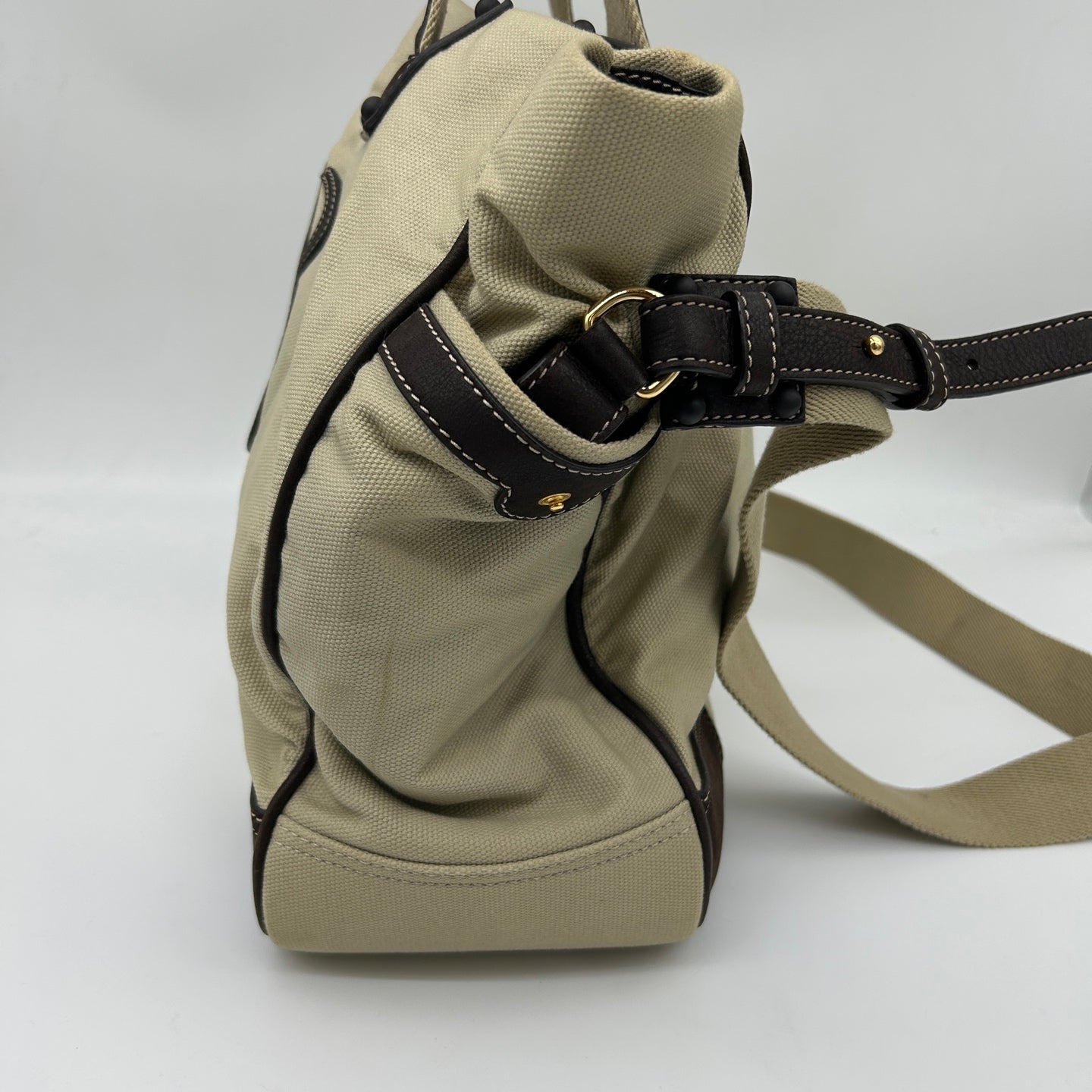 Loewe Anagram Canvas 2-Way Tote Bag Beige / Brown [Used]