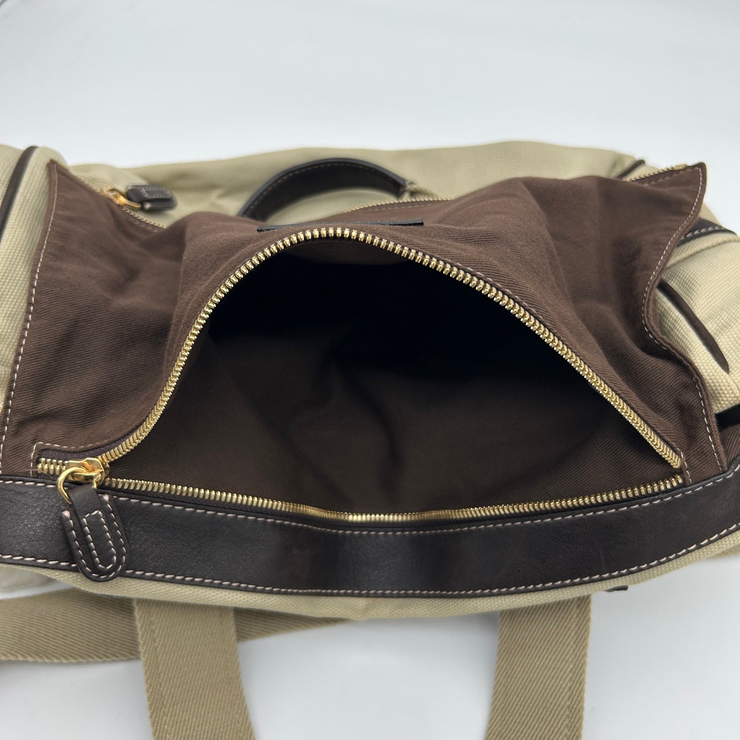 Loewe Anagram Canvas 2-Way Tote Bag Beige / Brown [Used]