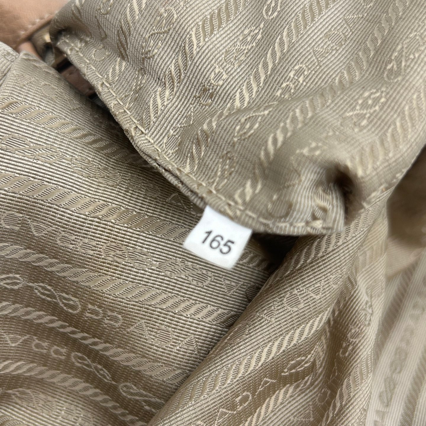 Prada Leather Shoulder Tote Bag Beige Gold Hardware [Used]