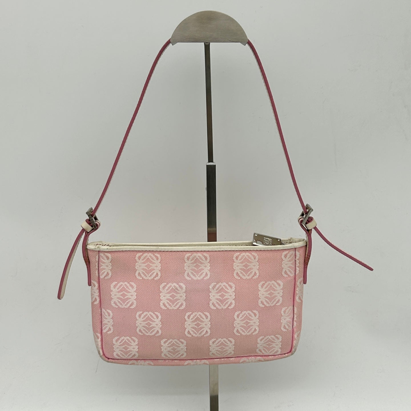 Loewe Anagram Jacquard Mini Shoulder Bag Pink [Used]