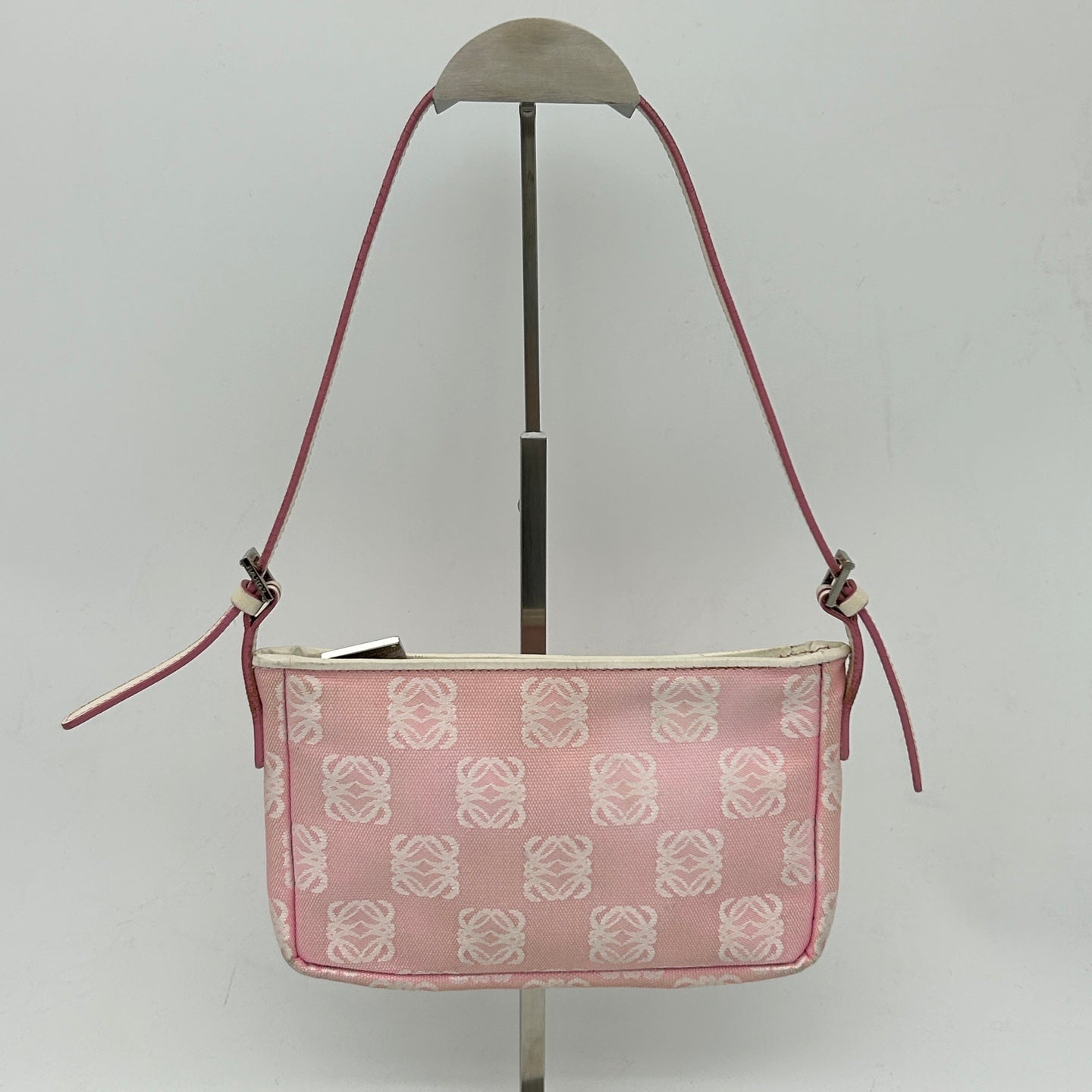 Loewe Anagram Jacquard Mini Shoulder Bag Pink [Used]