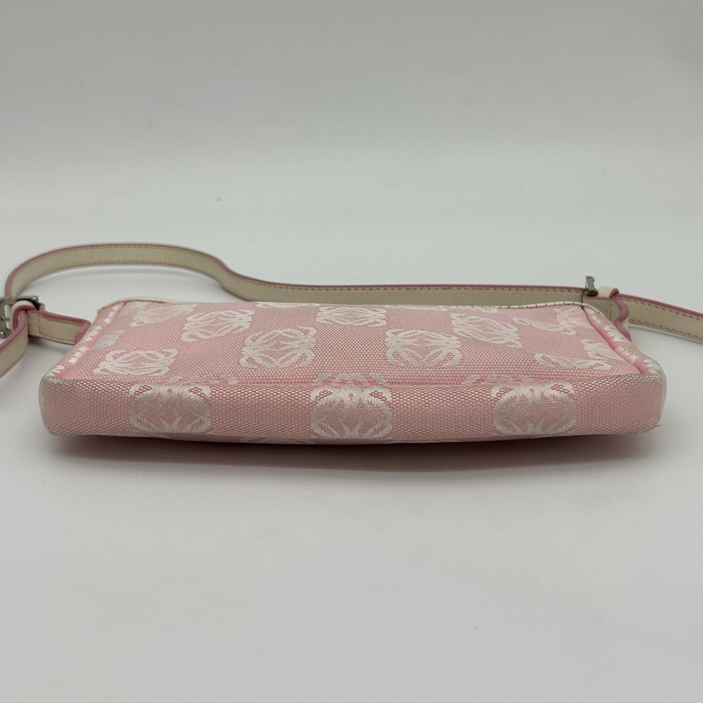 Loewe Anagram Jacquard Mini Shoulder Bag Pink [Used]
