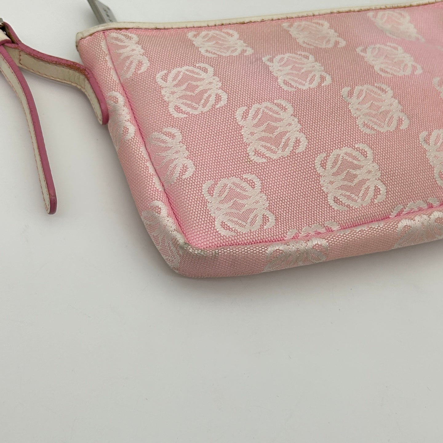 Loewe Anagram Jacquard Mini Shoulder Bag Pink [Used]