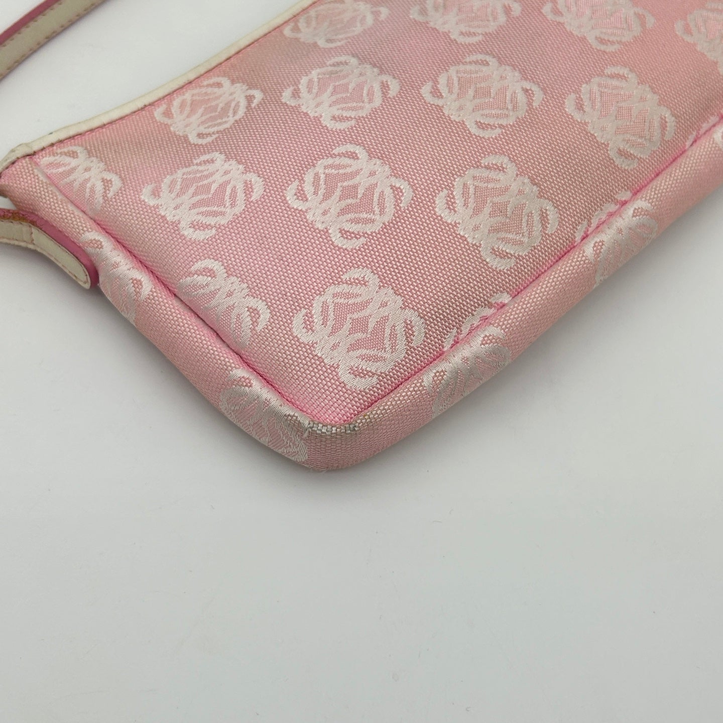 Loewe Anagram Jacquard Mini Shoulder Bag Pink [Used]