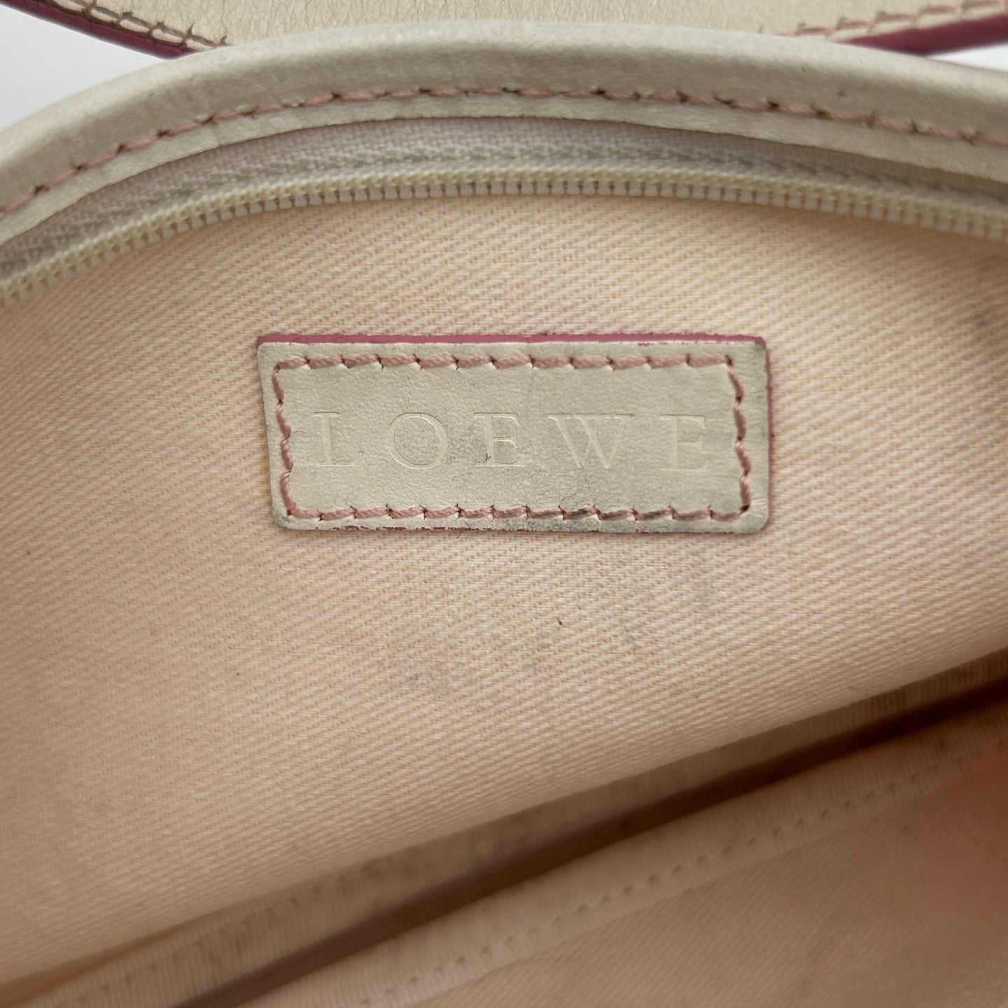 Loewe Anagram Jacquard Mini Shoulder Bag Pink [Used]