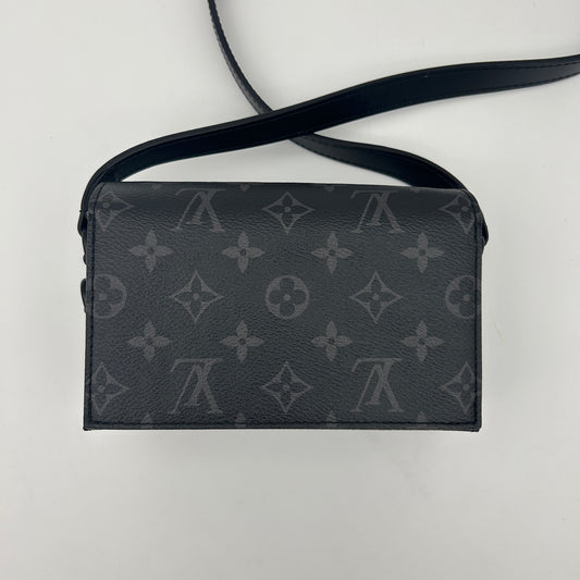 Louis Vuitton Monogram Eclipse Soft Trunk Wallet Black [Used]