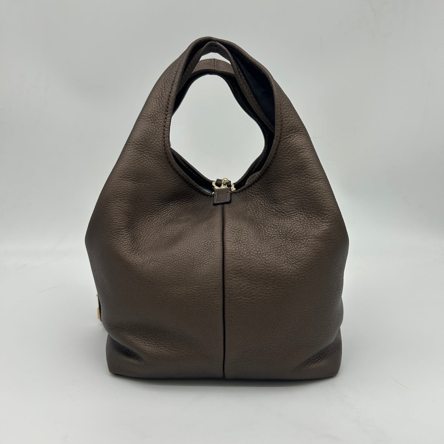 Loewe Leather Hobo Bag Bronze [Used]